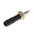 thumbnail image 3 of facefd 3.5mm Screw Lock Stereo Jack Male Plug Metal Audio Solder Adapter black, 3 of 8