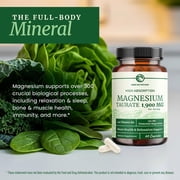 Nobi Magnesium Taurate Mineral Supplement with Vitamin B6 & Black Pepper, 1900mg, 60 Capsules