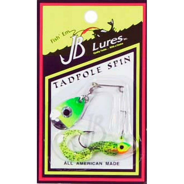 JB Lures Tadpole Spin 1/8oz 1pk Green Chartreuse, Spinnerbaits 