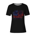 thumbnail image 4 of Goodtrade8 4th of July T Shirts for Women Summer Short Sleeve Pullover Graphic Red White and Blue Crew Neck Red White and Blue , American Flag Casual Womens Tops Independence Day, 4 of 4