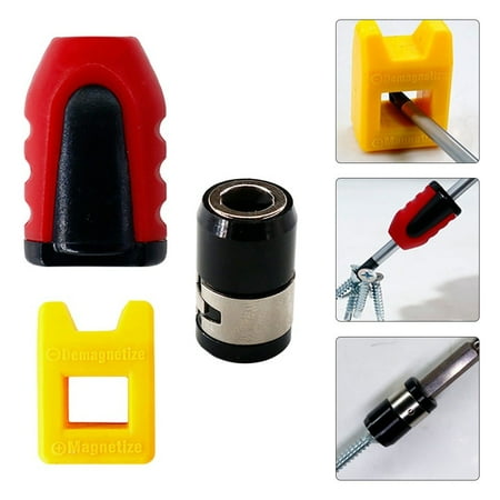 

3 Pcs Screwdriver Magnetizer Degaussing Demagnetizer Change Magnetism Tool