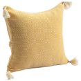 thumbnail image 3 of Ox Bay Sasha 18" x 18" Yellow Chevron Stripe Turkish Cotton Adult Decorative Throw Pillow, 3 of 8