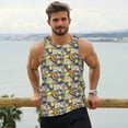 thumbnail image 6 of KLL Sicilian Style Print Men's Muscle Gym Workout Stringer Tank Tops Bodybuilding Fitness T-Shirts Tank Tops Men-4X-Large, 6 of 7