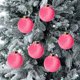 thumbnail image 5 of 12 bolas navideñas de terciopelo flocadas, adornos navideños de plástico, adornos colgantes decorativos para árbol de Navidad, decoración de 3,15 pulgadas, 5 of 5