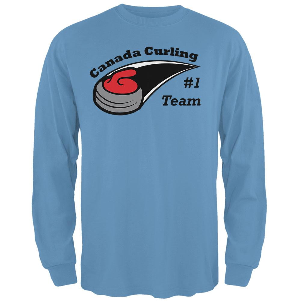 Winter Games Curling Team Canada Mens Long Sleeve T Shirt