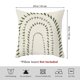 thumbnail image 2 of Juego de 4 fundas de almohada con estampado de flores de 18 x 18 pulgadas, diseño geométrico abstracto nórdico verde, decoración para cama, sofá y sala de estar, 2 of 6
