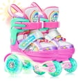 thumbnail image 1 of Patines con forma de unicornio arcoíris para niños y niñas de 2 a 8 años, 1 of 8
