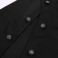 thumbnail image 2 of Yvsxxv 1Pc Black Steampunk Half Shoulder Cloak Asymmetrical Shrug Cape for Women Men Formal Events, 2 of 7