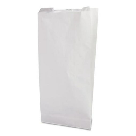 Bagcraft BGC300405 6 x 6.5 in. Grease-Resistant Single-Serve Bags&#44; White - 2 mil Thickness