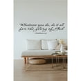 thumbnail image 2 of Inspirational 1 Corinthians 10:31 Vinyl Wall Decal Bible Verse Quote Sticker for Home Office or Living Room High Quality Removable Vinyl Easy to Apply Scripture Wall Art Durable & Long Lasting Décor, 2 of 3