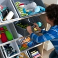 thumbnail image 3 of KidKraft Wooden Sort It & Store It Bin Unit with 12 Plastic Bins - Gray & Natural, for Ages 1+ Years, 3 of 7