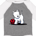 thumbnail image 4 of Inktastic Westie with Ball Boys or Girls Long Sleeve Baby Bodysuit, 4 of 5