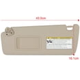 thumbnail image 2 of cciyu Left Driver Side Sun Visor fit for 2004-2007 for Toyota Highlander Beige without Sunroof Sun Visor Replaces 74320-48260-A0, 2 of 5