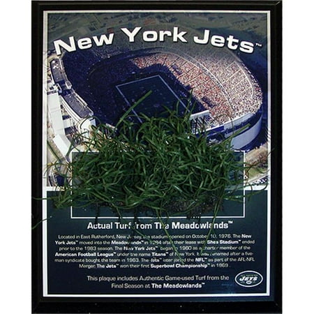 Steiner Sports JETSPLU000000 Jets Meadowlands Game-Used Turf Plaque
