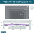 thumbnail image 3 of Bellemave TV Stand with LED Lights for 70 Inch, TV Table with 2 Storage, TV Console with Open Shelves, TV Cabinet for Living Room, Bedroom(White), 3 of 11