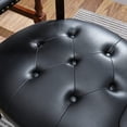 thumbnail image 5 of JESONVID Dining Chair with Casters, Captain's Chairs with Rollers Dinette Sets Poker Chairs with Wheels Kitchen Table Rolling Chairs High Back Chair On Caster(Black 318BK), 5 of 8