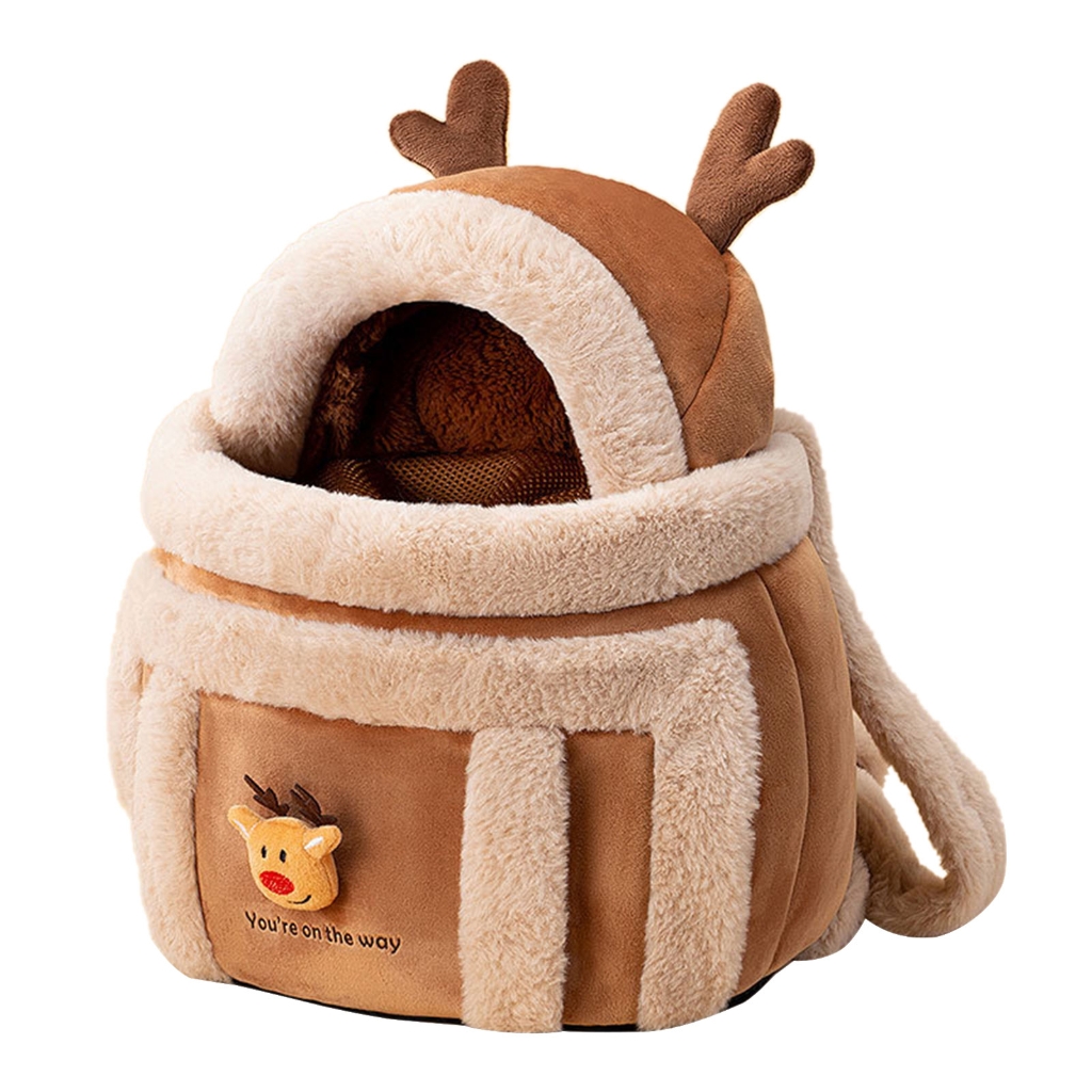 Pet Carriers Backpacks Warm Travel Bag for Dog Cats Portable Small Animal Cage Outdoor Bag Cats Winter Travel Bag