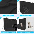 thumbnail image 3 of Easy-Going 9X15ft Black Background Muslin Backdrop,Photo Studio,Collapsible High Density Screen for Video Photography, 3 of 5