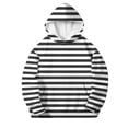 thumbnail image 5 of Gytharion Girls Hooded Sweatshirts Fashion Stripe Long Sleeve Hoodies Warm Pullover Sweatshirts with Pockets,3Years-14Years, 5 of 5