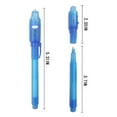 thumbnail image 5 of Invisible Ink Pen for Kids, Magic Ink Revealed by UV Pen Light, Safe and Odorless Party Favors, Reusable Pens for Creative Writing, Professional, 5 of 5