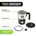 thumbnail image 4 of TRU Electric Milk Frother - Foam Maker for Lattes, Cappuccinos, Iced Coffee & More - One-Touch Operation & Precision Spout - Hot & Cold Milk Frother with Automatic Shut-Off - 10 Oz, 4 of 7