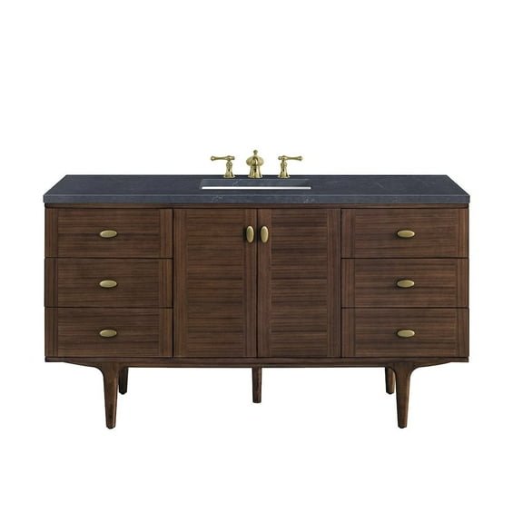 James Martin Vanities 670-V60s-3Csp Amberly 60" Free Standing Or Wall Mounted Single Basin