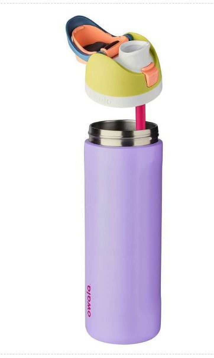 Owala FreeSip Insulated Stainless Steel Water Bottle, 24-Ounce, Lilac Purple