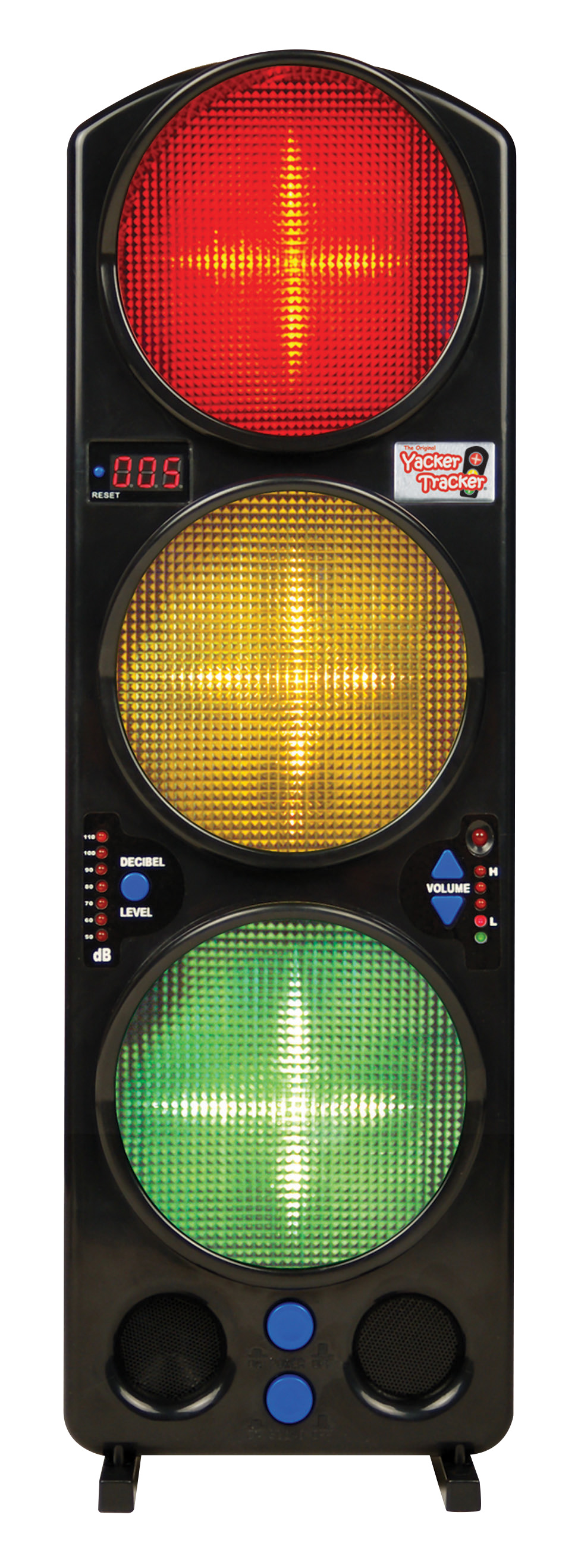 YAcker TrAcker Noise Level Monitor, LED, 17 inches Tall, Red/YelloW/ Green