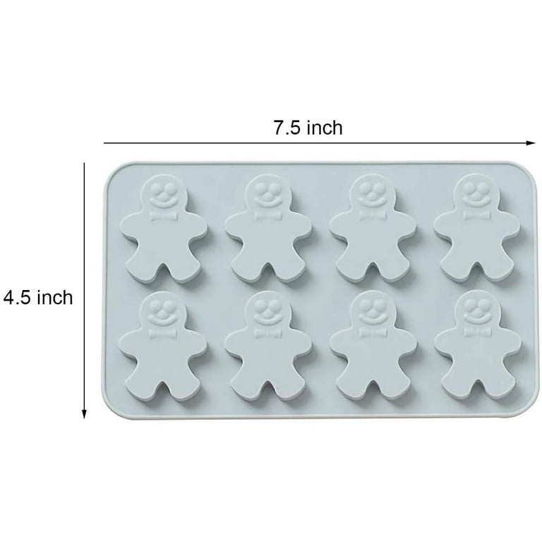 Megrocle 8 Cavity Silicone Egg Molds Set of 2, Food Grade Silicone Mold for  Cake Decorating, Chocolate Mold, Candy Mold, Ice Cube Trays, Muffin