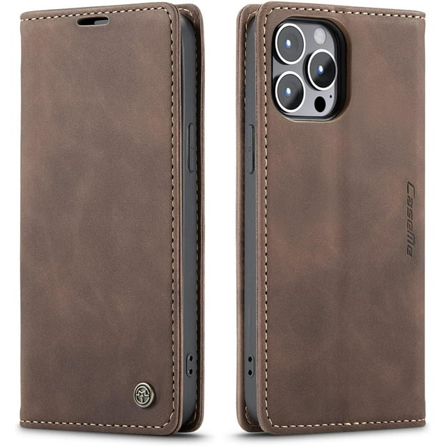 Funda de cuero tipo billetera para iPhone 13 Pro Max, funda plegable con soporte magnético, ranura para tarjetas, funda protectora para iPhone 13 Pro Max de 6,7 pulgadas