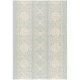 thumbnail image 5 of SAFAVIEH Beach House Kiaran Southwestern Indoor/Outdoor Area Rug Aqua/Cream, 6'7" x 6'7" Round, 5 of 7
