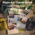 thumbnail image 4 of Funto Mini Watercolor Paint Set, All-in-One 24-Color Travel Paint Kit, with Crossbody Bag, Watercolor Journal, Paint Water Cup, Pocket Set for Artists, 4 of 7