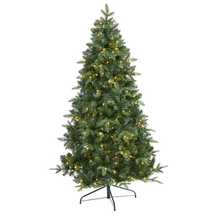 Nearly Natural 6ft. Grand Teton Spruce Flat Back Artificial Christmas Tree