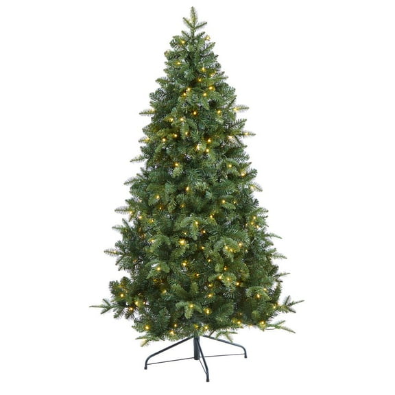 Nearly Natural 6ft. Grand Teton Spruce Flat Back Artificial Christmas Tree