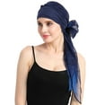 thumbnail image 2 of FocusCare Chemo Caps for Women Cancer Hats for Adult Female Patients Blue, 2 of 6