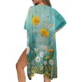 thumbnail image 5 of HELLHERO Quick Dry Bathing Suit Cover Up for Beach High Quality Fabrics Breathable Long Kimono Swimsuit Cover Up Dandelion, 5 of 6