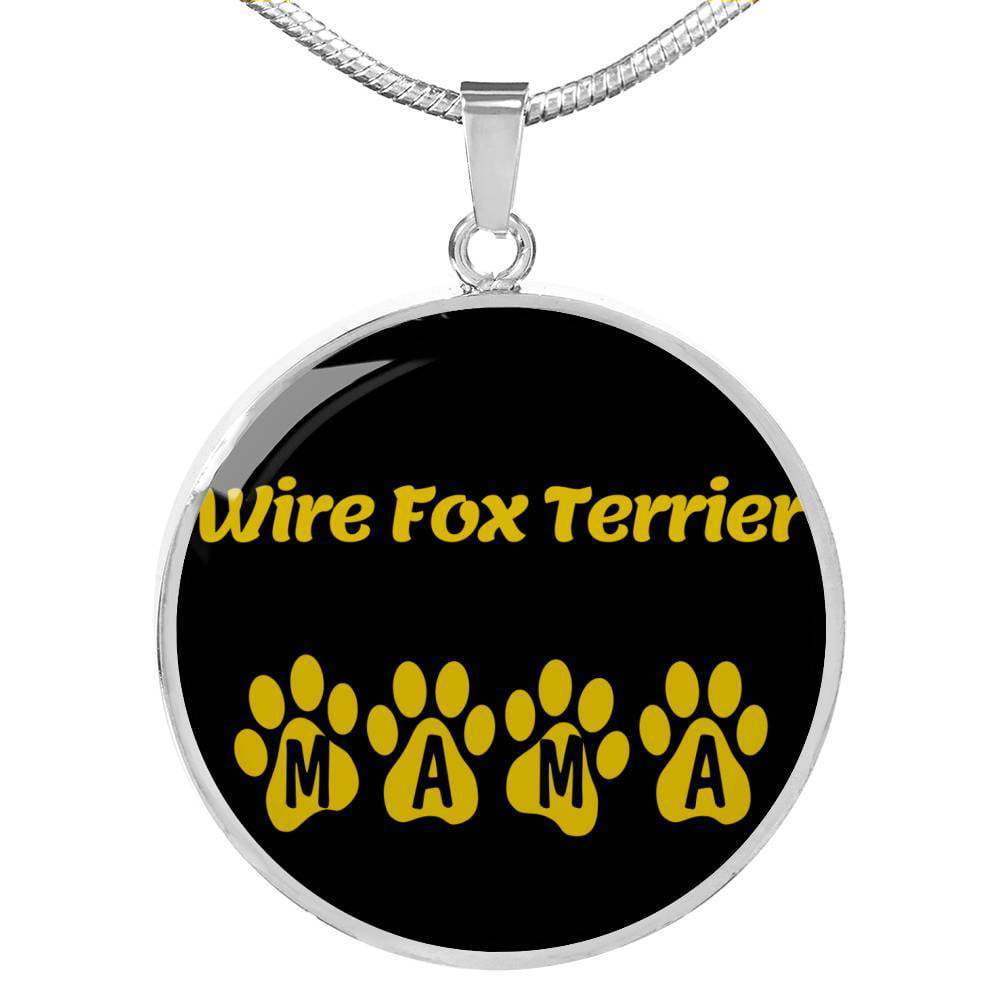 Fox Terrier Exceptional Gift Dog Crystal Necklace Pendant Collection 