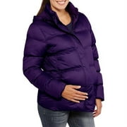 Faded Glory Maternity Hooded Puffer Coat