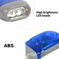 thumbnail image 6 of BQBQERT Not Battery Flashlight Handpress Emergencies Torch Light for Camping, Hand Crank Flashlight 3 LED Light Hand Press Torch, 6 of 8