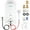 2.64 GPM 10L, variant on Kohree Portable Propane Tankless Water Heater,1.58 GPM 6L RV Tankless Water Heater Set with Overheating Protection for RV Camping, Outdoor , White