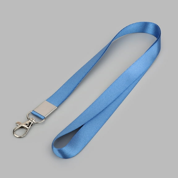 Zhuge 2PCS Neck Strap Lanyard Safety Metal Clip Badge Lanyard for Business Id Key ,Light Blue