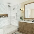 thumbnail image 4 of CASAINC 3 Function Digital Display Dual Shower Heads Single Handle 1-Spray Dual Shower Faucet 1.8 GPM with Pressure Balance Shower System in Brushed Nickel, 4 of 9