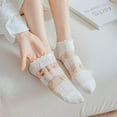thumbnail image 3 of CoCozhu 5/10 Pairs Crystal Glass Socks for Women, Summer Transparent Thin Ankle Socks with Cute Pattern Designed, 3 of 7