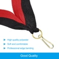 thumbnail image 3 of Uxcell Award Neck Ribbons with Snap Clips, Polyester Striped Medal Lanyards Ribbon, Red Black 20Pcs, 3 of 6