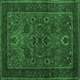 thumbnail image 1 of Ahgly Company Indoor Square Persian Emerald Green Traditional Area Rugs, 7' Square, 1 of 4