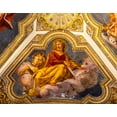 thumbnail image 2 of Perry, William 24x20 White Modern Wood Framed Museum Art Print Titled - Saint Luke Fresco Ceiling Santa Maria Maggiore-Rome-Italy Built 422-432-in honor of Virgin Mary, 2 of 4