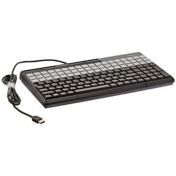Cherry 14" SPOS USB Keyboard with 135 Key Layout and Magnetic Reader - Black