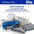 thumbnail image 3 of Brother Genuine TN229XL 2PK High Yield Black Toner Cartridge Twin-Pack, 3 of 11