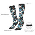 thumbnail image 6 of Fotbe Lilies Flowers print Women's Men's Novelty Crew Socks Cotton Socks Knee High Socks for Walking,Running,Nurses,Pregnancy, 6 of 8