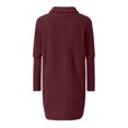 thumbnail image 4 of Lovskoo Sweaters for Women Turtleneck Winter Trendy Long Sleeve Sweater Claret, 4 of 5